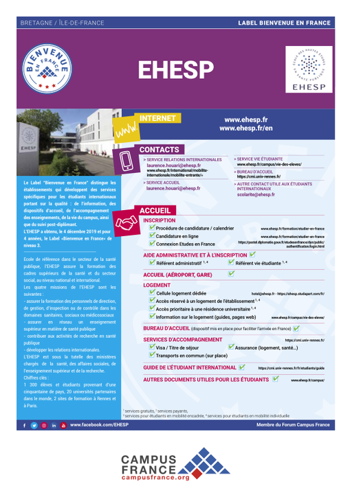 Ecole des Hautes Etudes en Santé Publique
