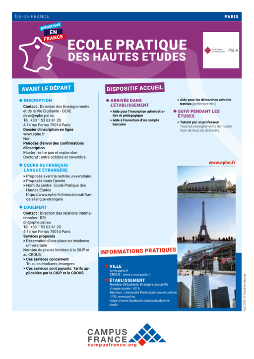 Ecole Pratique des Hautes Etudes
