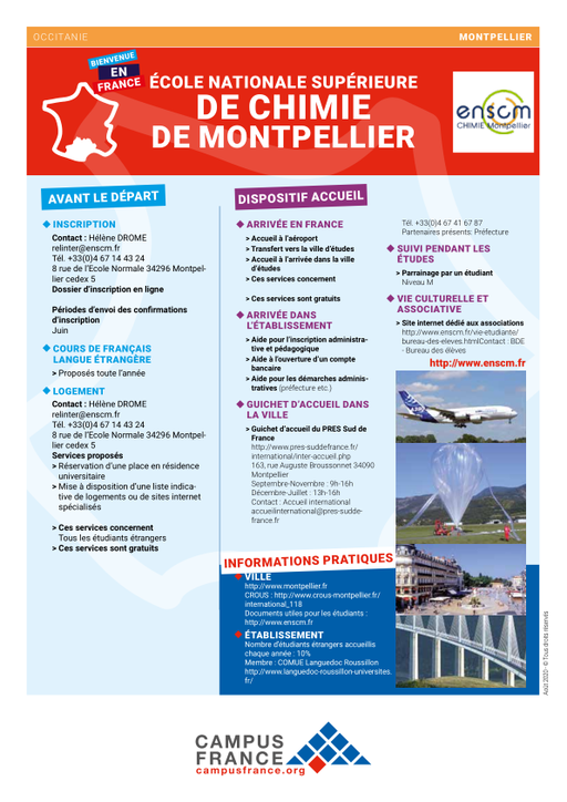 Ecole Nationale Supérieure de Chimie de Montpellier