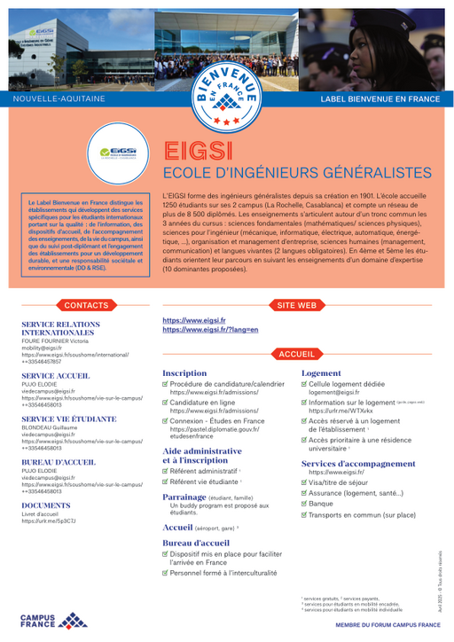 EIGSI - Ecole d'Ingénieurs en Génie des Systèmes industriels