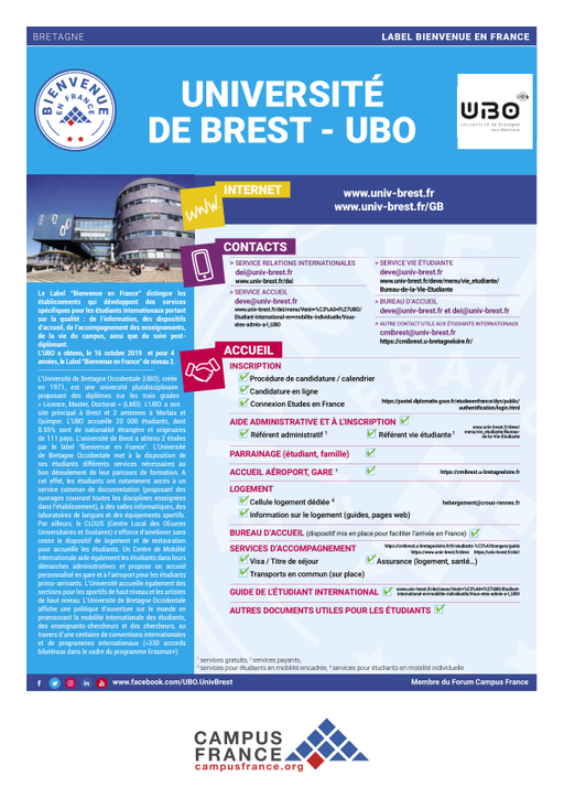 Université de Bretagne Occidentale - Brest