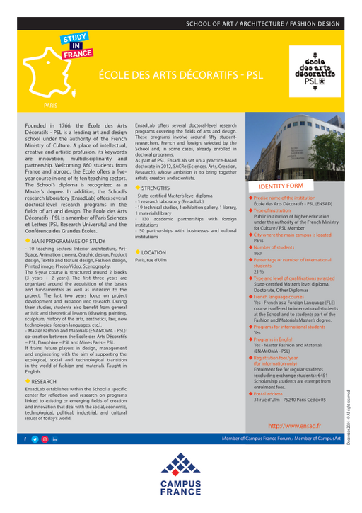 École nationale supérieure des Arts Décoratifs