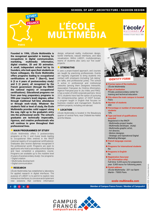 L'ecole multimedia
