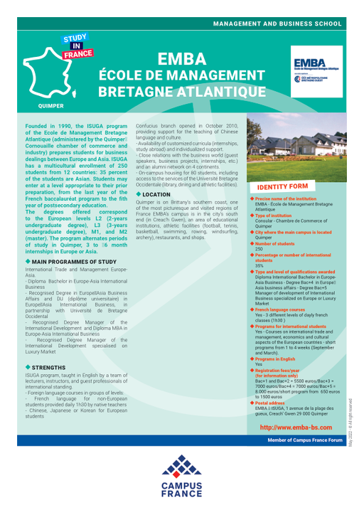 EMBA -Ecole de Management Bretagne Atlantique