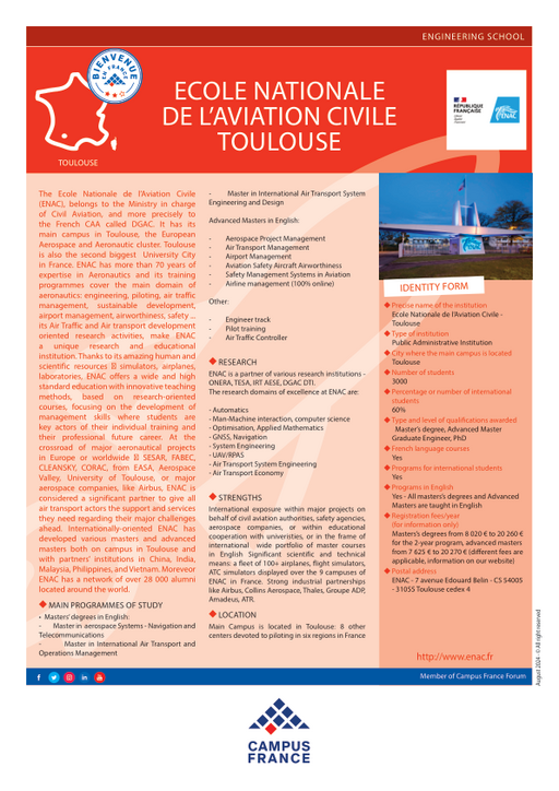 Ecole Nationale de l'Aviation Civile - Toulouse