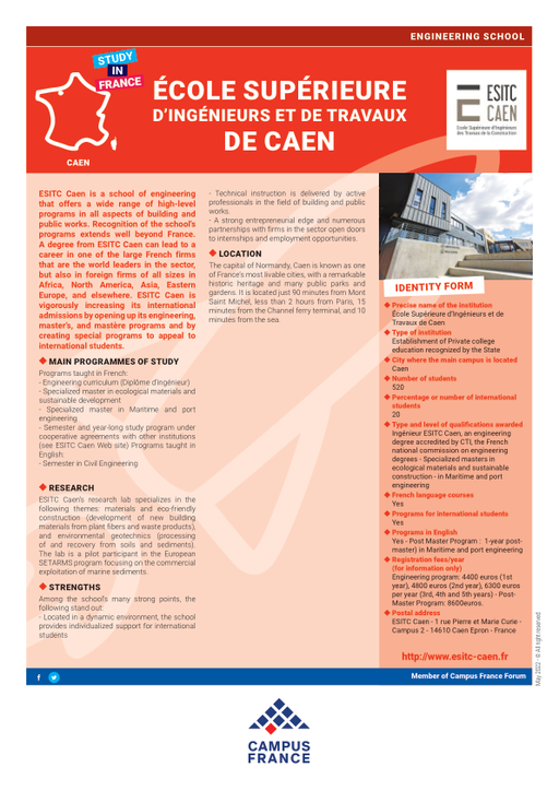 Ecole Supérieure d'Ingénieurs et de Travaux de Caen