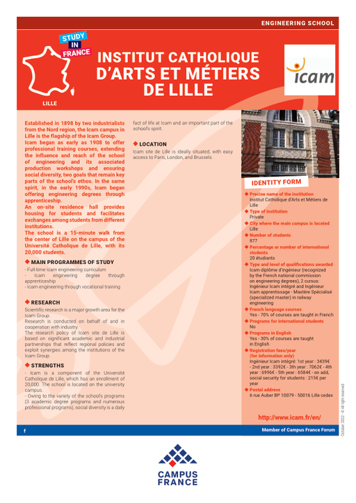 Institut Catholique d'Arts et Métiers de Lille