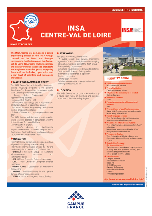 INSA Centre-Val de Loire