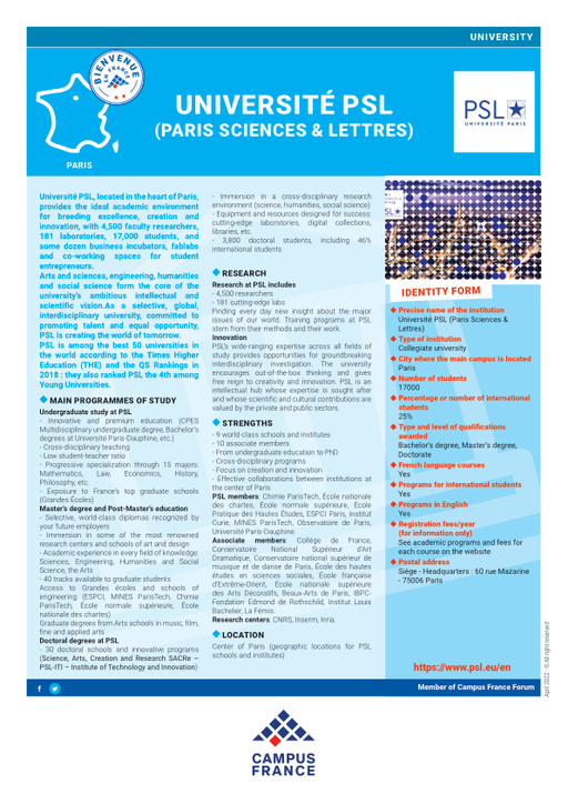 Paris Sciences Lettres