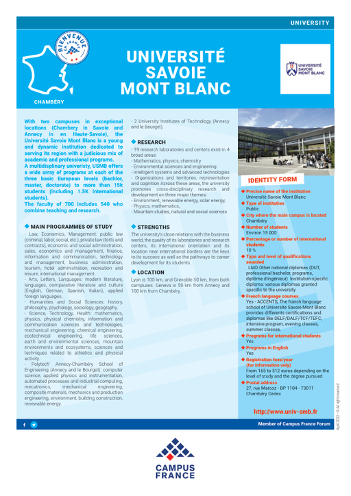 Université Savoie Mont Blanc