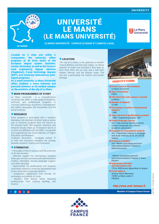 Le Mans  Université