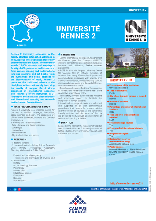 Université Rennes 2 (Haute-Bretagne)