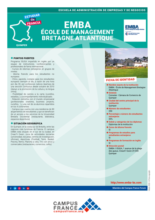 EMBA -Ecole de Management Bretagne Atlantique