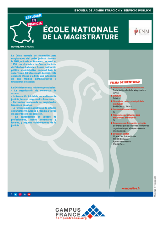 Ecole nationale de la Magistrature