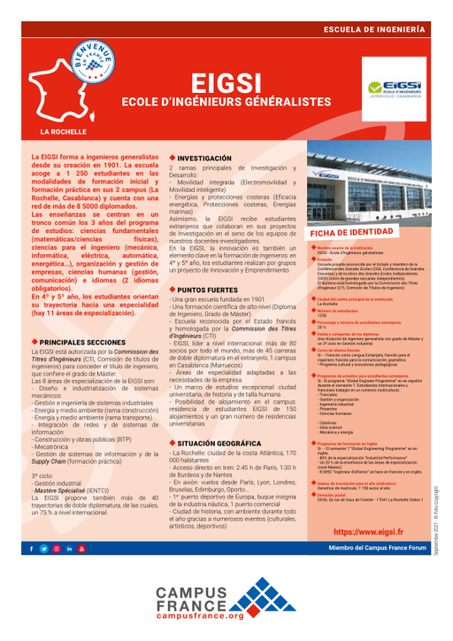 EIGSI - Ecole d'Ingénieurs en Génie des Systèmes industriels