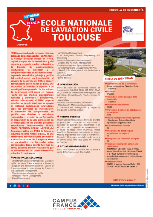 Ecole Nationale de l'Aviation Civile - Toulouse