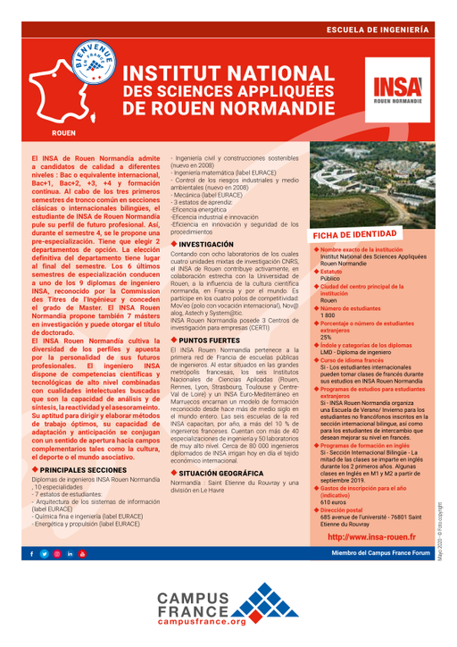 Institut National des Sciences Appliquées de Rouen