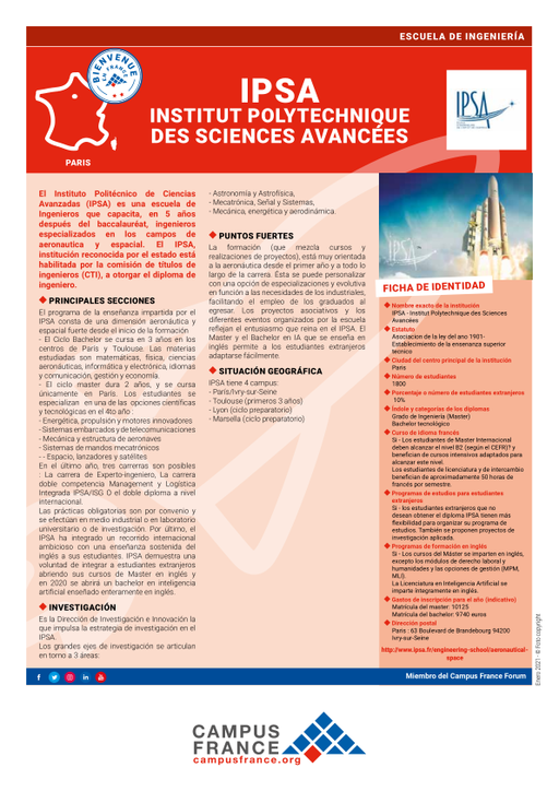 IPSA - Institut Polytechnique des Sciences Avancées