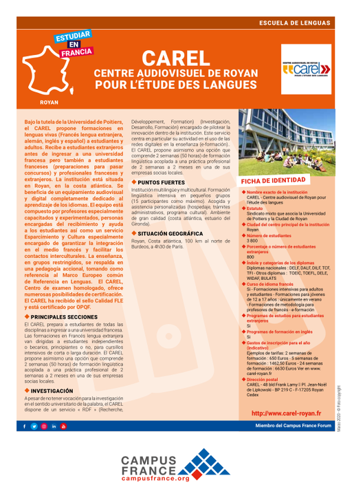 CAREL (Centre audiovisuel de Royan pour l'étude des langues)
