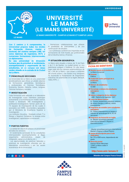 Le Mans  Université
