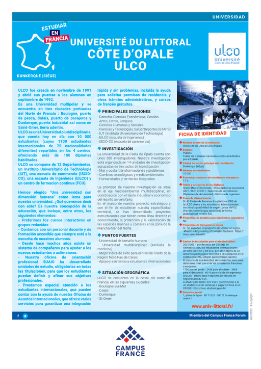 Université du Littoral Côte d•Opale
