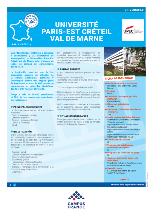 Université Paris Est Créteil Val-de-Marne