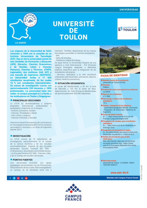 Université Toulon (Université du Sud Toulon-Var)