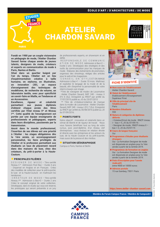 Atelier Chardon Savard
