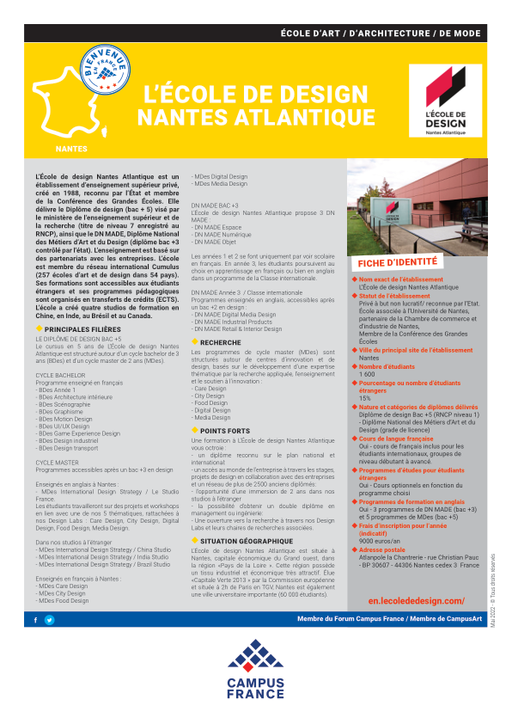 Ecole de design Nantes Atlantique