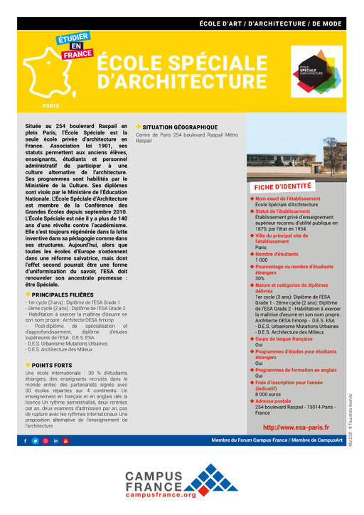École Spéciale d'Architecture