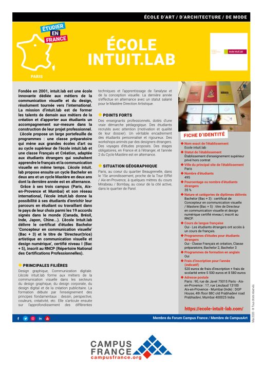 Ecole Intuit.Lab