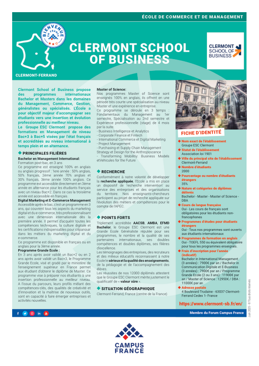 Clermont School of Business