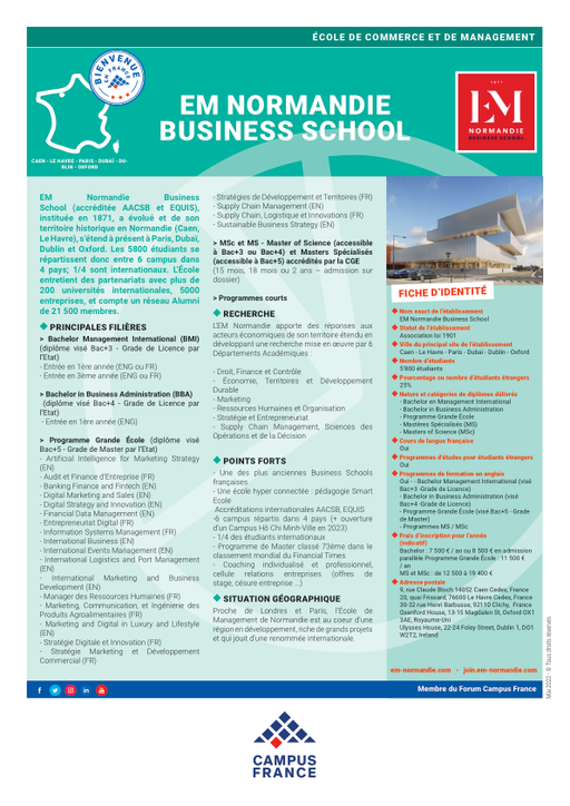 Ecole de Management de Normandie (Normandy Business School)