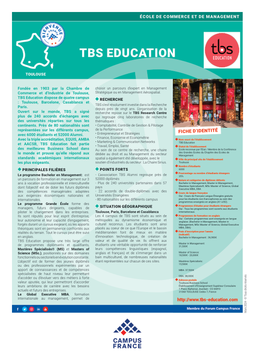 ESC TOULOUSE, Toulouse Business School