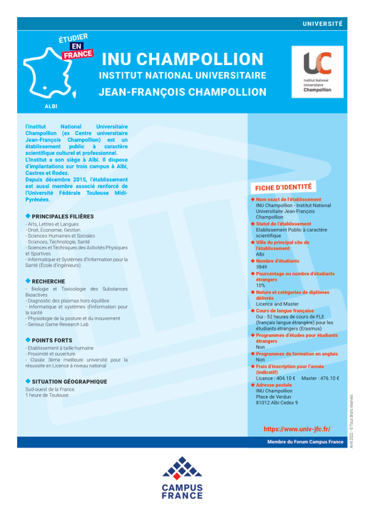 Institut National Universitaire Champollion