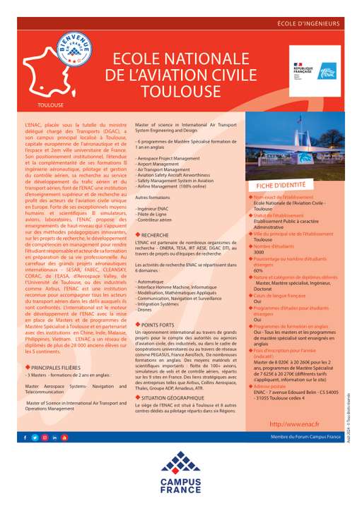 Ecole Nationale de l'Aviation Civile - Toulouse