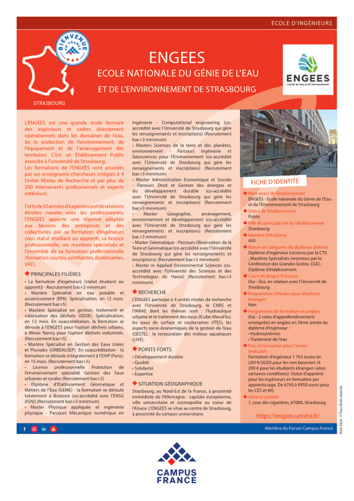 ENGEES - Ecole nationale du génie de l'eau et de l'environnement de Strasbourg