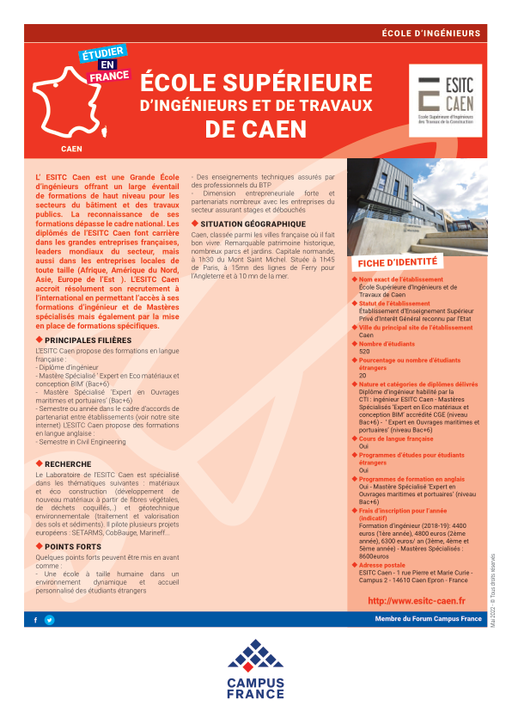 Ecole Supérieure d'Ingénieurs et de Travaux de Caen