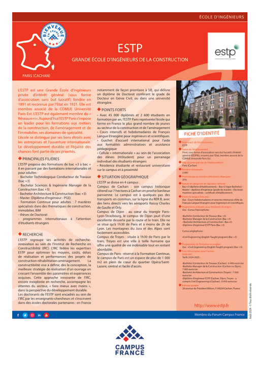 Ecole Spéciale des Travaux Publics du bâtiment et de l'industrie