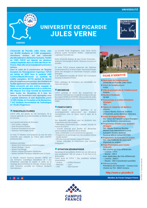 Université de Picardie Jules Verne