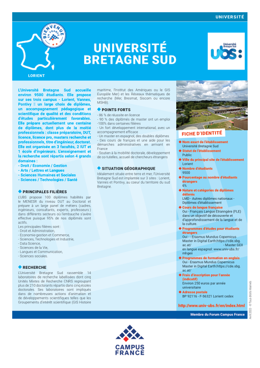 Universite de Bretagne Sud