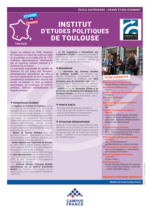 Institut d•Etudes Politiques de Toulouse