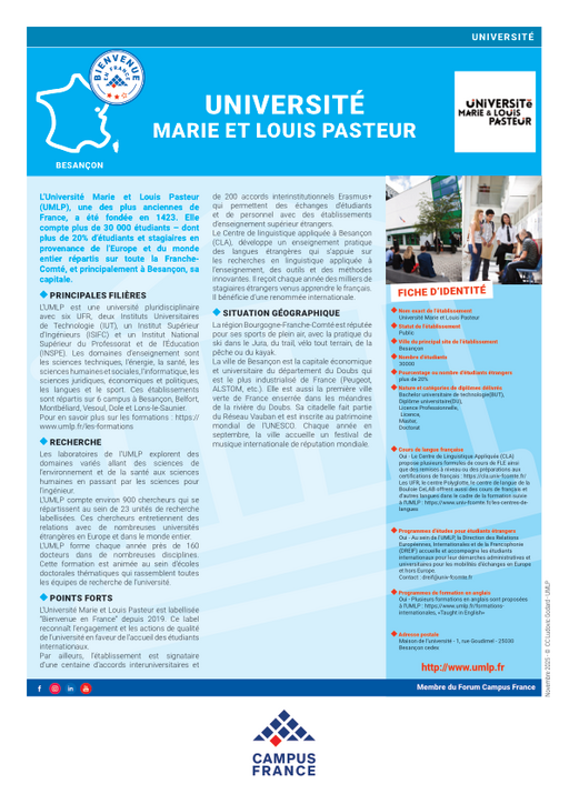 Université Marie et Louis Pasteur