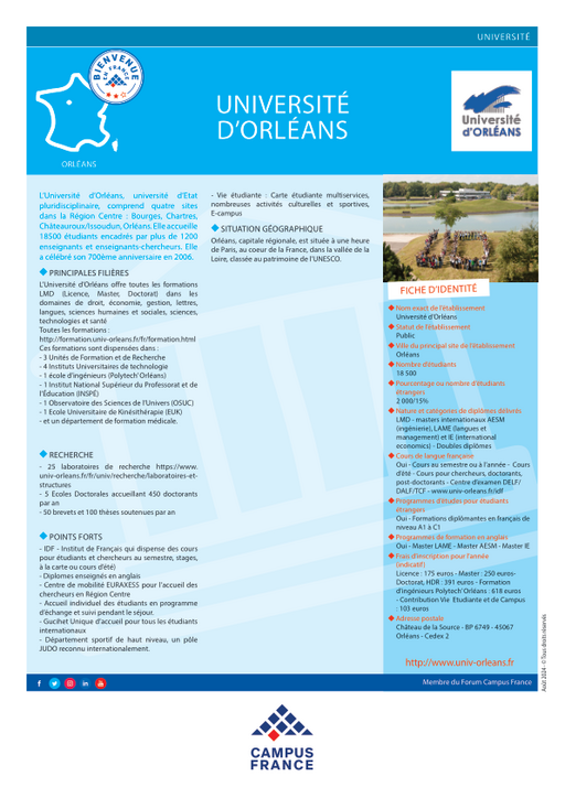 Anglais  Université d'Orléans