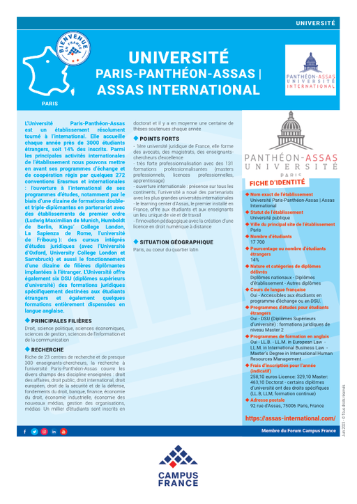 Université Paris-Panthéon-Assas | Assas International
