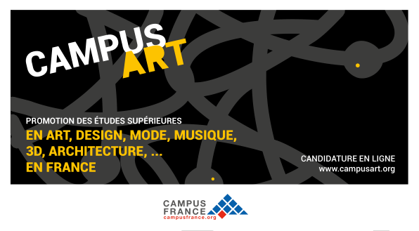 CampusArt : Promotion des études supérieures en art, design, mode, musique, 3D, architecture ...