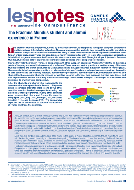 The Erasmus Mundus student and alumni