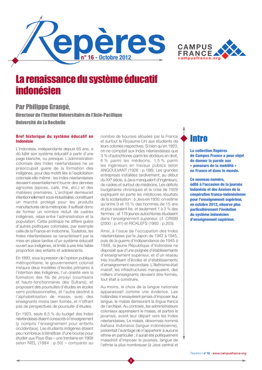 La renaissance du système éducatif indonésien